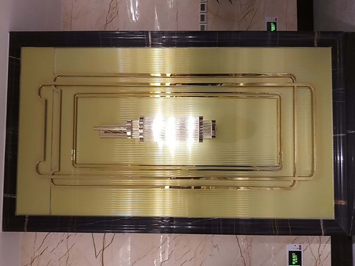郑州市河南鑫马不锈钢制品有限公司制作的酒店装饰不锈钢屏风